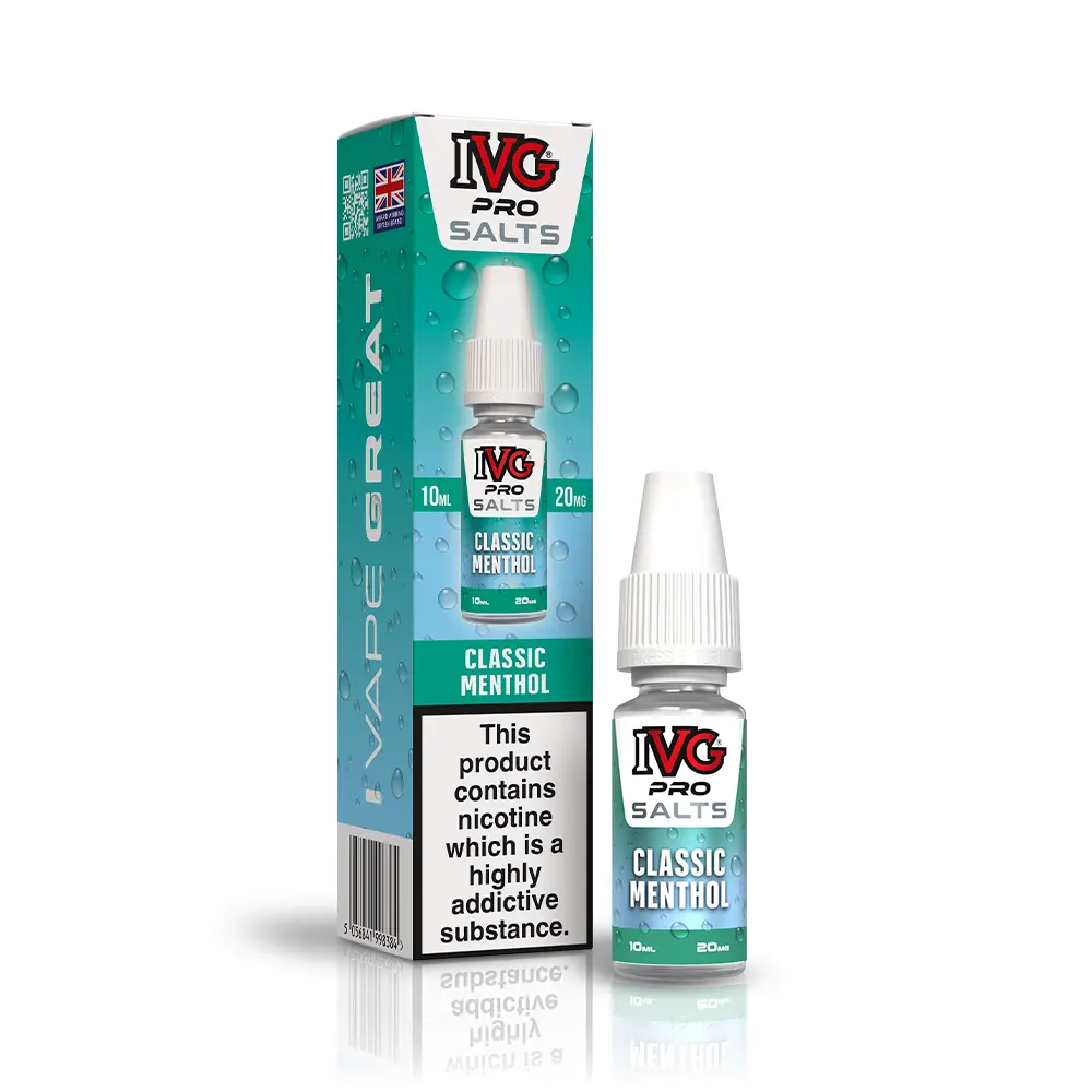 Classic Menthol Nic Salt E-Liquid by IVG Pro Salts 10ml